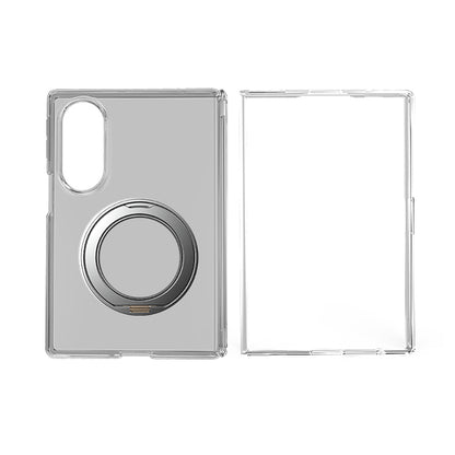 Galaxy Z Fold 8 Kılıf M-safe Şarj Özellikli Transparan Sert PC Wlons Pita Standlı Kılıf