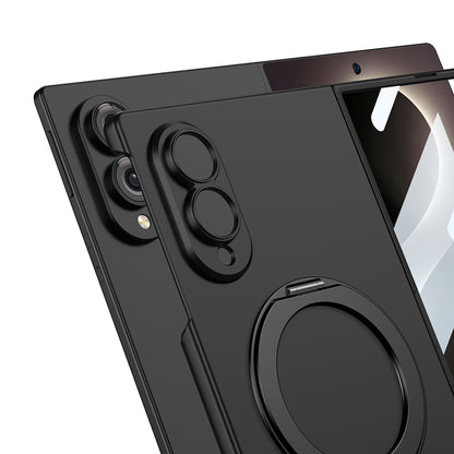 Galaxy Z Fold 8 Kılıf M-safe Şarj Özellikli Zore Kıpta Yüzüklü Kamera Korumalı Kılıf