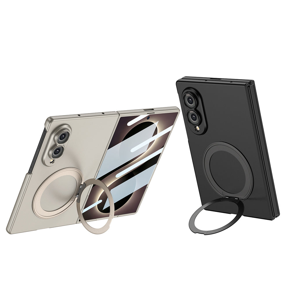 Galaxy Z Fold 8 Kılıf M-safe Şarj Özellikli Zore Kıpta Yüzüklü Kamera Korumalı Kılıf