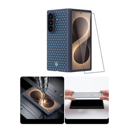 Galaxy Z Fold 8 Ultra Benks ArmorPro ArmorGrid Grand Combo Üçlü Aksesuar Seti (Ön Arka Kevlar Karbon Kılıf + Ekran Koruyucu)