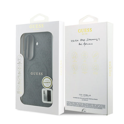 Galaxy Z Fold 8 Ultra Kılıf Guess Orijinal Lisanslı M-safe Şarj Özellikli 4G Desenli Yazı Logolu PU Deri Kılıf