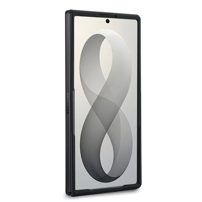 Galaxy Z Fold 8 Ultra Kılıf Guess Orijinal Lisanslı M-safe Şarj Özellikli PU Deri 4G Desenli Yazı Logolu Kılıf