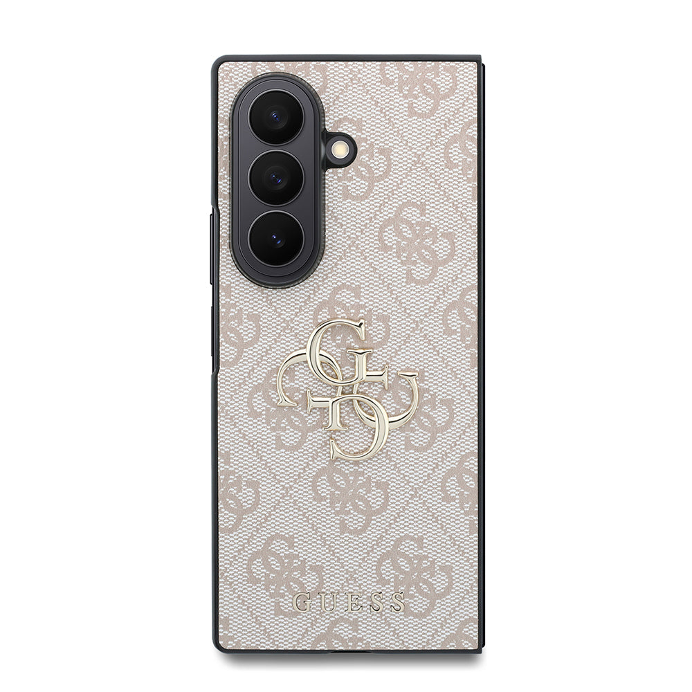 Galaxy Z Fold 8 Ultra Kılıf Guess Orijinal Lisanslı PU Deri 4G Desenli Yazı Logolu Kılıf