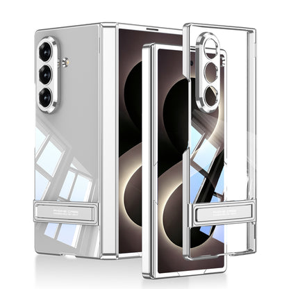 Galaxy Z Fold 8 Ultra Kılıf Kamera Korumalı Şeffaf Tasarımlı Zore Lego Standlı Kılıf