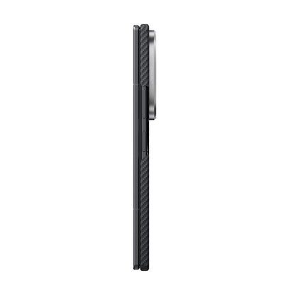 Galaxy Z Fold 8 Ultra Kılıf M-safe Şarj Özellikli 600D Aramid Karbon Fiber Pitaka Edge Serisi Black-Grey Twill Kılıf