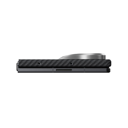 Galaxy Z Fold 8 Ultra Kılıf M-safe Şarj Özellikli 600D Aramid Karbon Fiber Pitaka Edge Serisi Black-Grey Twill Kılıf