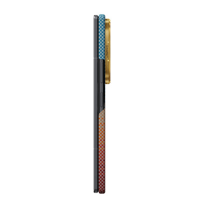 Galaxy Z Fold 8 Ultra Kılıf M-safe Şarj Özellikli Aramid Karbon Fiber Pitaka Sunset 2.0 California Dream Serisi Kılıf