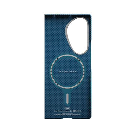 Galaxy Z Fold 8 Ultra Kılıf M-safe Şarj Özellikli Aramid Karbon Fiber Pitaka Tactile Woven Sunset-Moonrise Serisi Kılıf