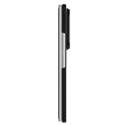 Galaxy Z Fold 8 Ultra Kılıf M-safe Şarj Özellikli Metal Kamera Çerçeveli Raptic Aramid SkinPro Serisi Karbon Kılıf