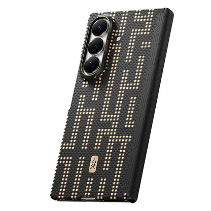 Galaxy Z Fold 8 Ultra Kılıf M-safe Şarj Özellikli Raptic Aramid SkinPro Serisi Karbon Kılıf
