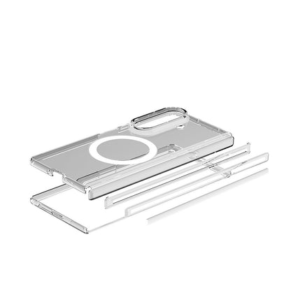 Galaxy Z Fold 8 Ultra Kılıf M-safe Şarj Özellikli Transparan Sert PC Wlons Pita Kılıf