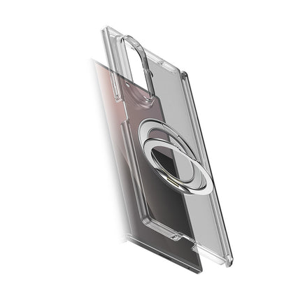 Galaxy Z Fold 8 Ultra Kılıf M-safe Şarj Özellikli Transparan Sert PC Wlons Pita Standlı Kılıf