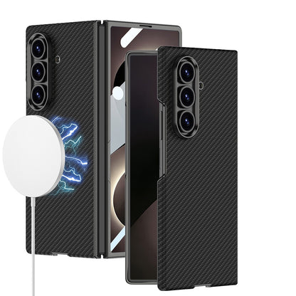 Galaxy Z Fold 8 Ultra Kılıf M-safe Şarj Özellikli Zore Kıpta KPT-12 Sert PC Kılıf
