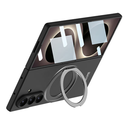 Galaxy Z Fold 8 Ultra Kılıf M-safe Şarj Özellikli Zore Kıpta Yüzüklü Kamera Korumalı Kılıf