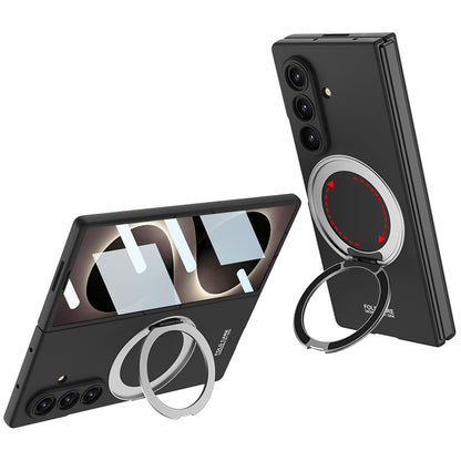 Galaxy Z Fold 8 Ultra Kılıf M-safe Şarj Özellikli Zore Kıpta Yüzüklü Kamera Korumalı Kılıf