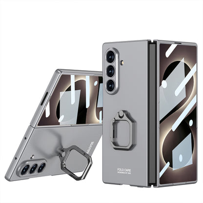 Galaxy Z Fold 8 Ultra Kılıf Zore Kıpta Flip Ring Kamera Korumalı Kılıf
