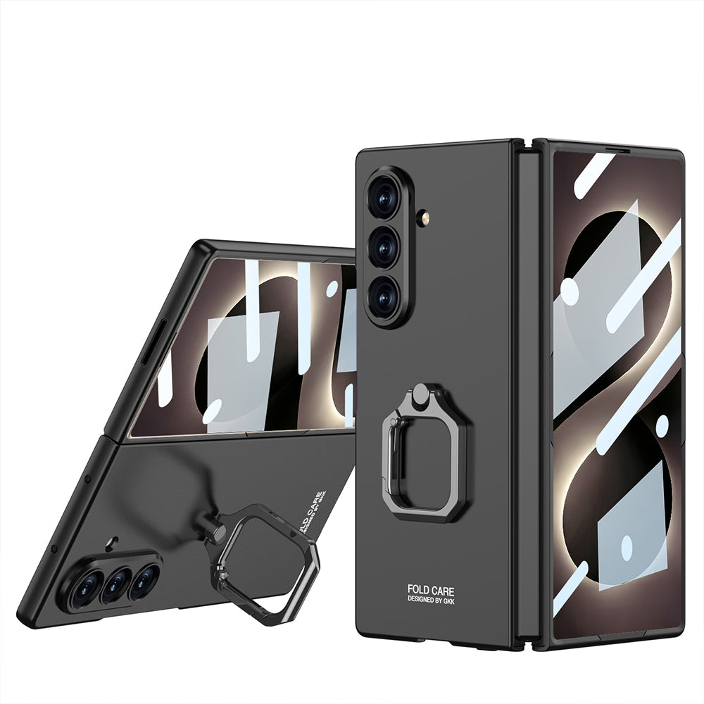 Galaxy Z Fold 8 Ultra Kılıf Zore Kıpta Flip Ring Kamera Korumalı Kılıf