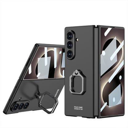 Galaxy Z Fold 8 Ultra Kılıf Zore Kıpta Flip Ring Kamera Korumalı Kılıf