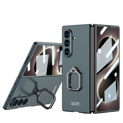 Galaxy Z Fold 8 Ultra Kılıf Zore Kıpta Flip Ring Kamera Korumalı Kılıf