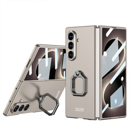 Galaxy Z Fold 8 Ultra Kılıf Zore Kıpta Flip Ring Kamera Korumalı Kılıf