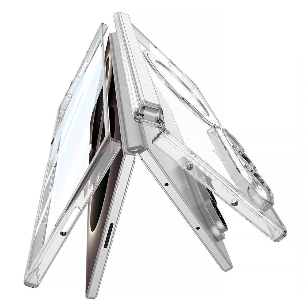 Galaxy Z Fold 8 Ultra M-safe Şarj Özellikli Zore Kıpta KPT-02 Standlı Kılıf