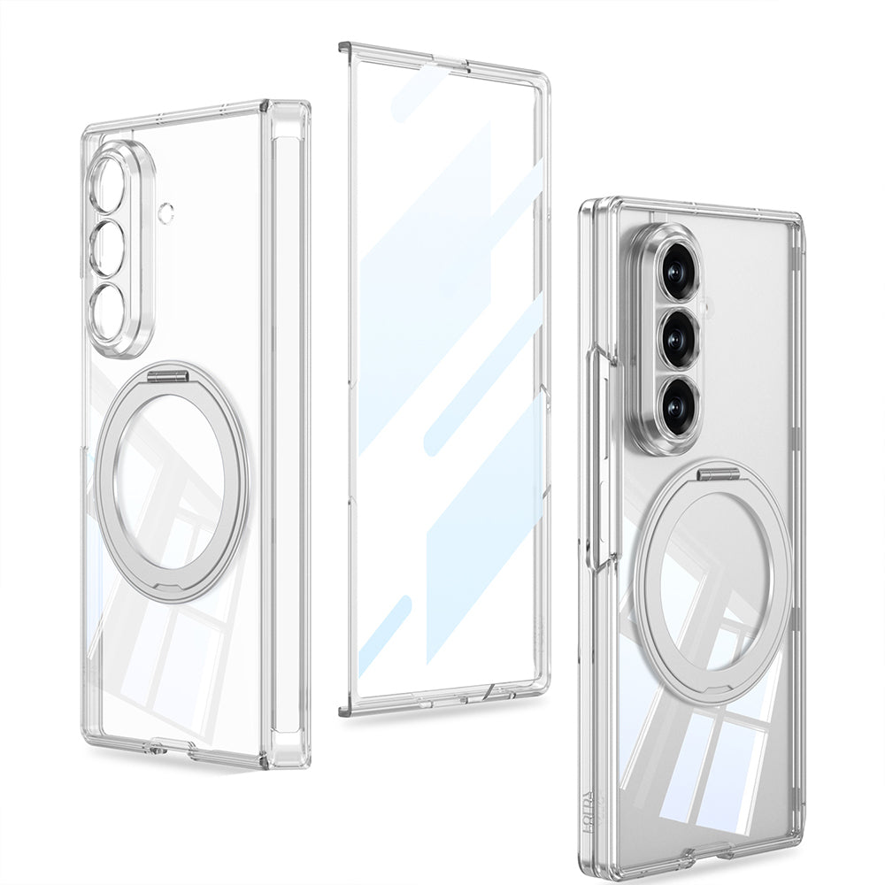 Galaxy Z Fold 8 Ultra M-safe Şarj Özellikli Zore Kıpta KPT-02 Standlı Kılıf