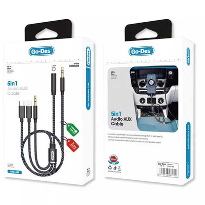 Go Des GAC-368 5 in 1 Aux Audio Kablo