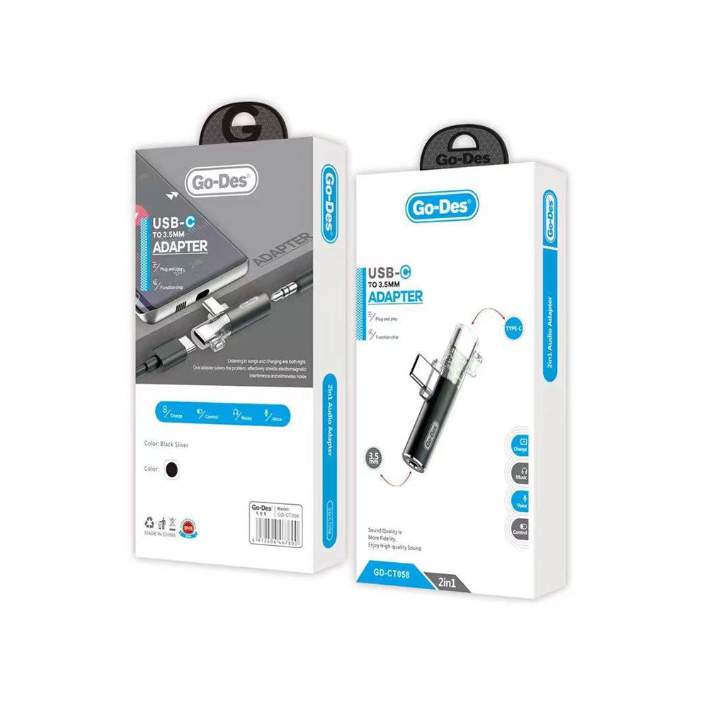 Go Des GD-CT058 Type-C To 3.5mm Dönüştürücü