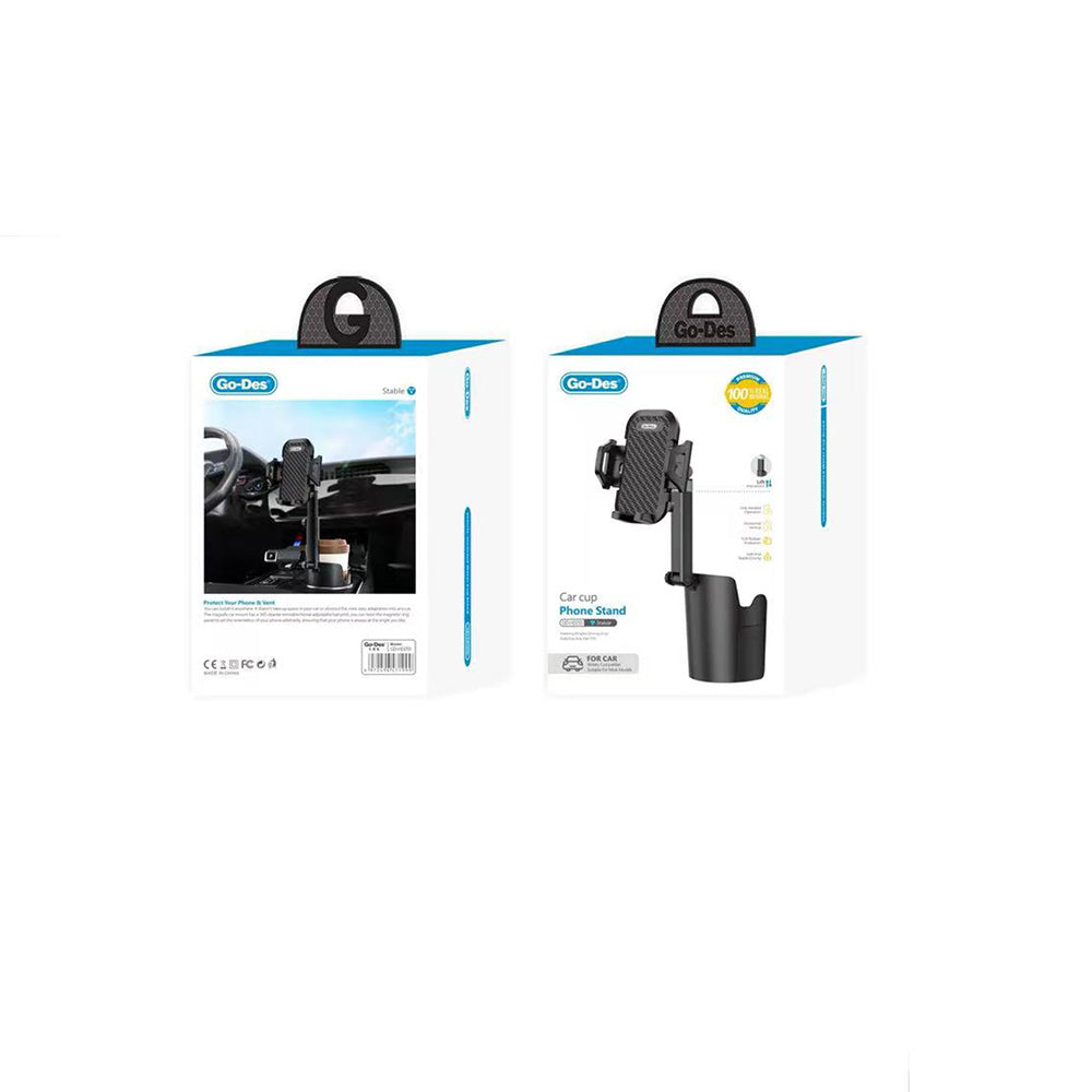 Go Des GD-HD255 M-safe 360 Derece Dönebilen Bardaklık Tasarım Telefon Tutucu