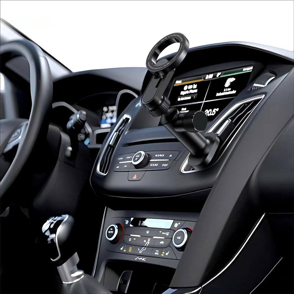 Go Des GD-HD327 Magnetik M-safe Uyumlu 360 Derece Dönebilen Düz Zemin ve Havalandırma Tasarımlı Araç Telefon Tutucu