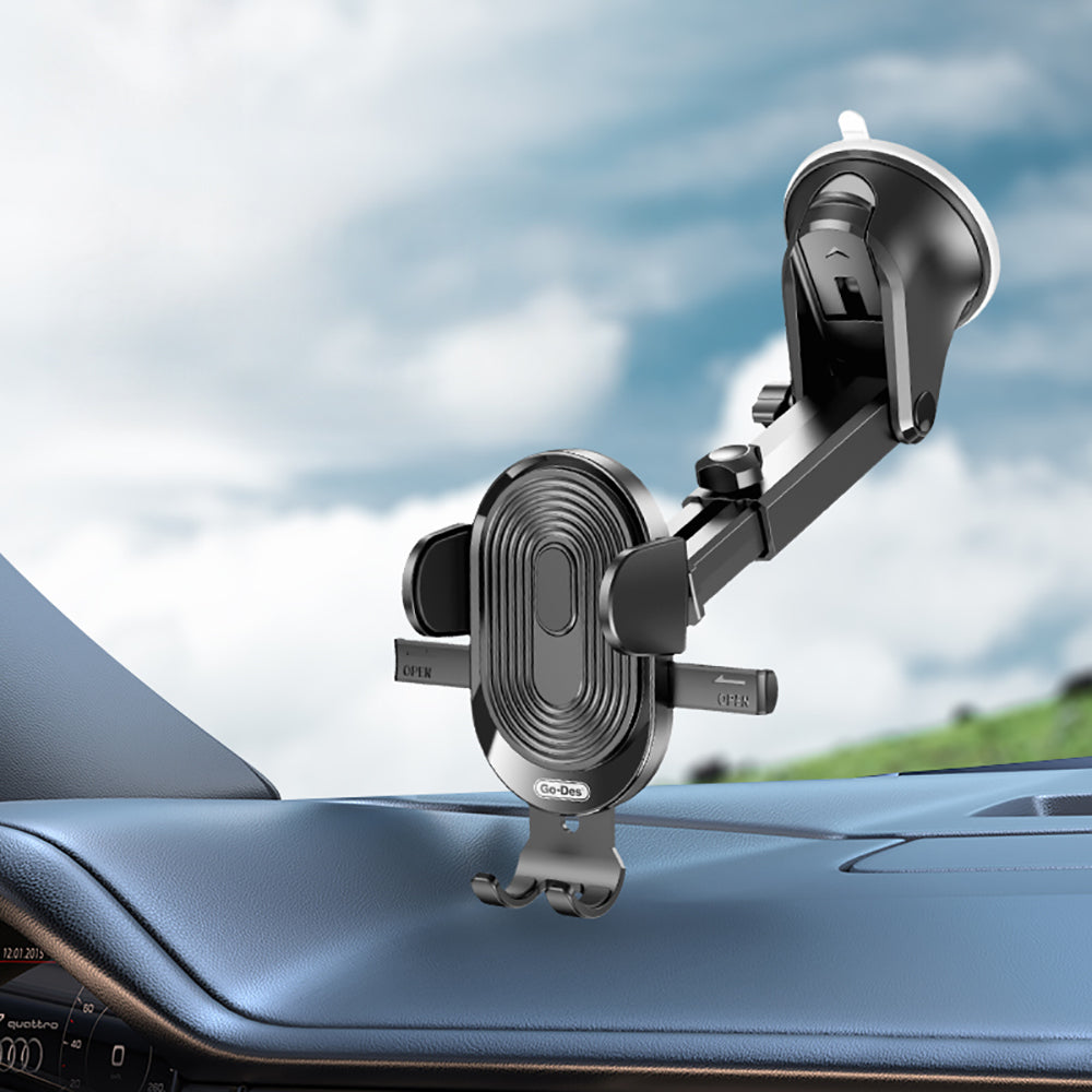 Go Des GD-HD353 360 Derece Dönebilen Vakumlu Tasarım Araç İçi Telefon Tutucu