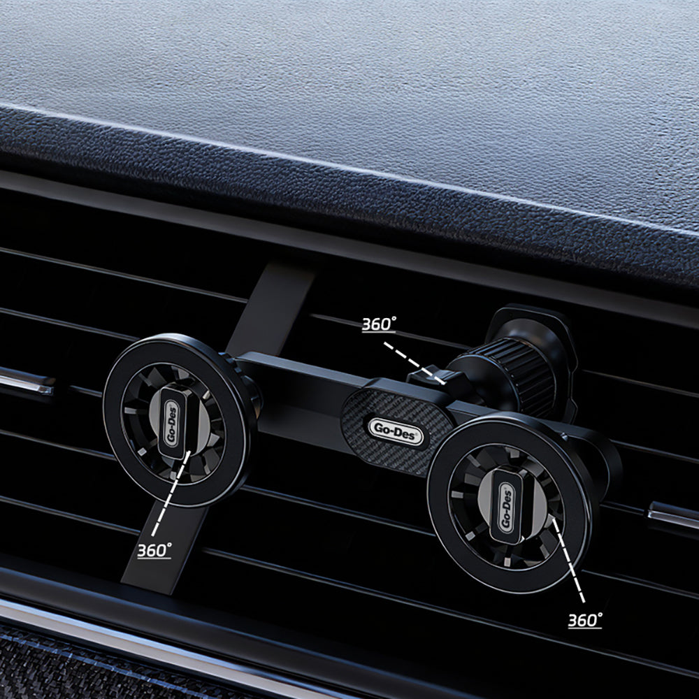 Go Des GD-HD365 Havalandırma Tasarım 2in1 Magnetik Araç Telefon Tutucu