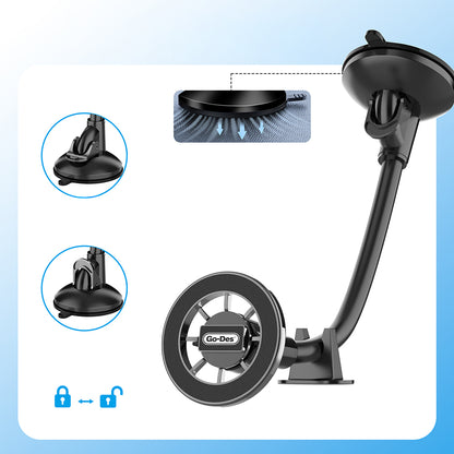Go Des GD-HD368 Magnetik Esnek Vantuzlu Tasarım Araç Telefon Tutucu