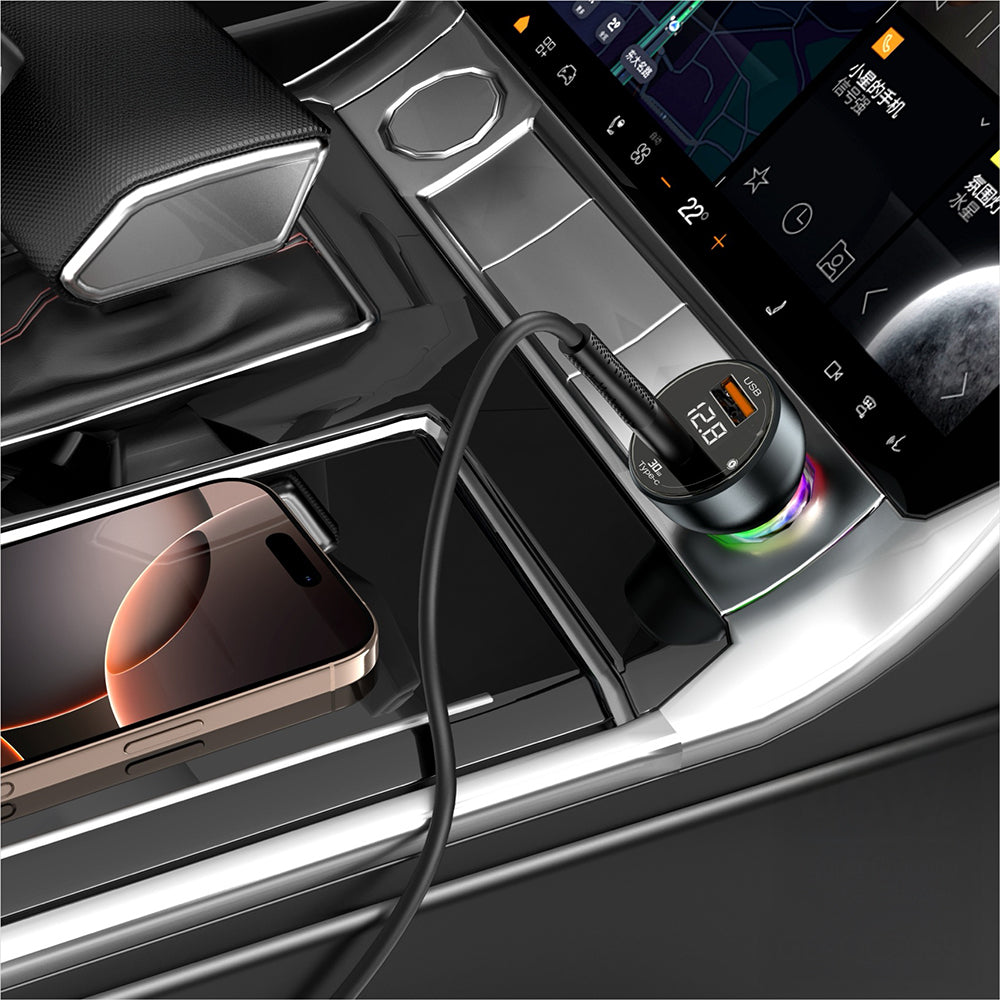 Go Des GD-QC2069 48W Hızlı Şarj Özellikli Dijital Göstergeli Araç Şarj Başlığı