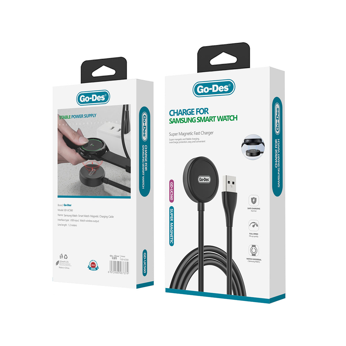 Go Des GD-UC560 Galaxy Watch Akıllı Saat Magnetik Wireless Şarj Aleti