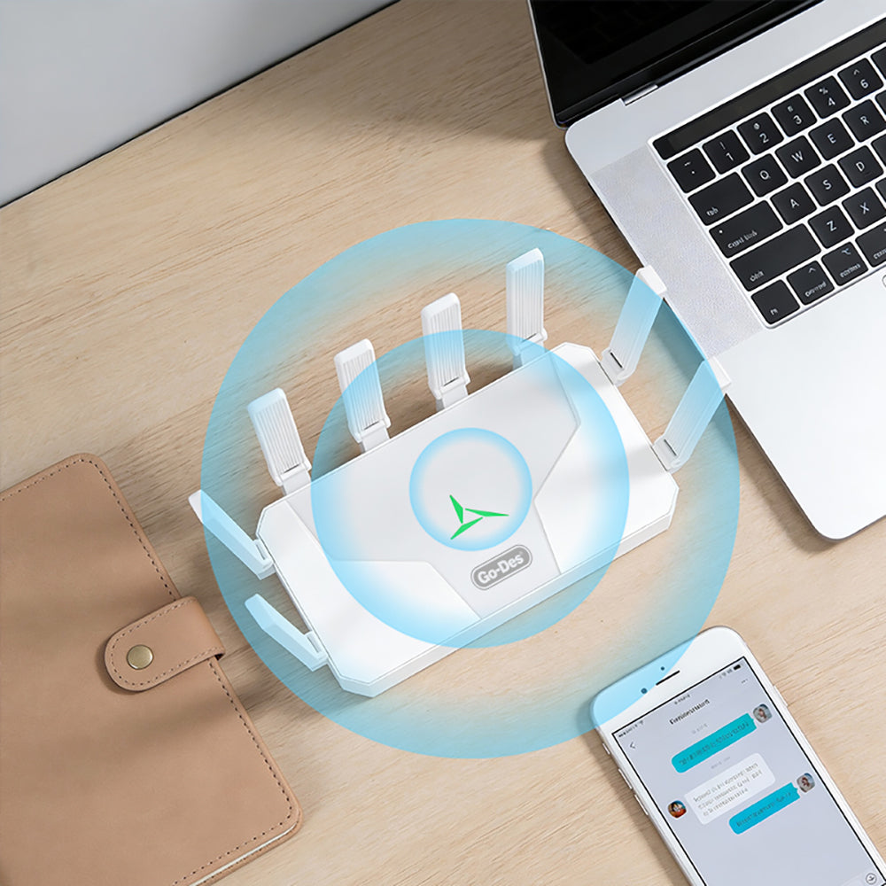 Go Des GD-WPS018 1200m 8 Antenli 5GHz WiFi Sinyal Güçlendirici Router