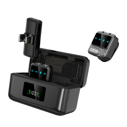 Go Des GD-WS307 2in1 Gürültü Engelleyici Özellikli Type-C ve Lightning Şarj Portlu Kablosuz Yaka Mikrofonu