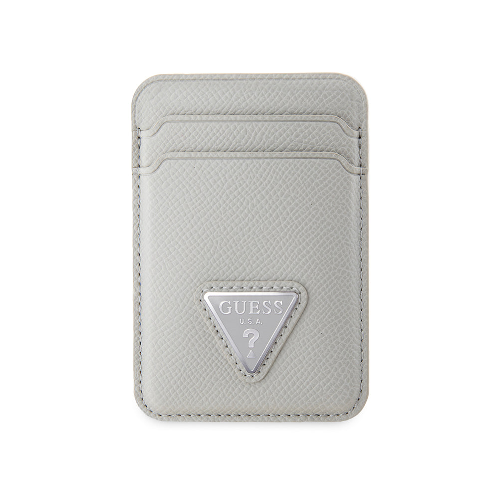 Guess Orijinal Lisanslı 2 Hazneli Üçgen Logolu Deri Magnetik Kartlık