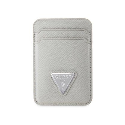 Guess Orijinal Lisanslı 2 Hazneli Üçgen Logolu Deri Magnetik Kartlık