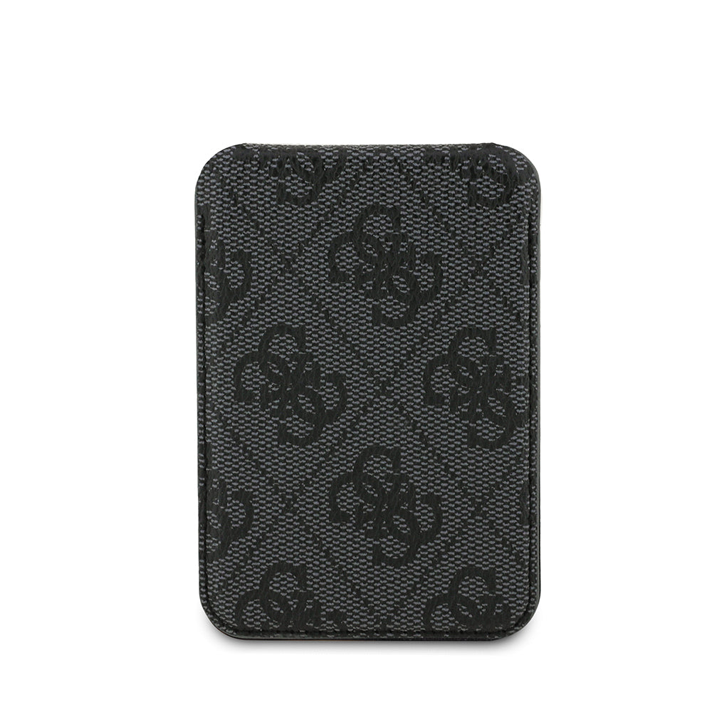Guess Orijinal Lisanslı PU Deri 4G Desenli Metal Büyük 4G ve Yazı Logolu Standlı Magnetik Kartlık