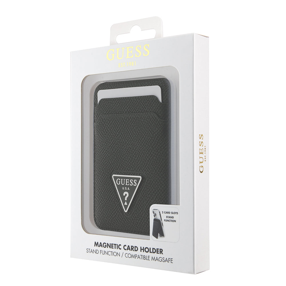 Guess Orijinal Lisanslı 2 Hazneli Üçgen Logolu Standlı Magnetik Kartlık