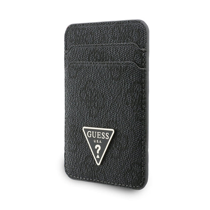 Guess Orijinal Lisanslı 2in1 Bilek Askı İpli 4G Desenli Metal Üçgen Logolu Magnetik Kartlık