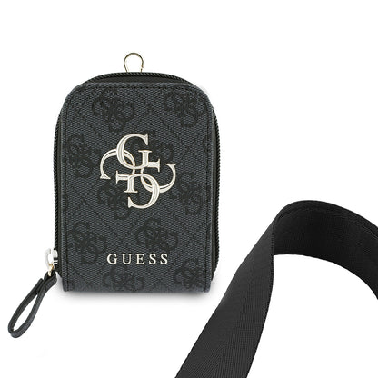 Guess Orijinal Lisanslı 4G Desenli Büyük Metal Logolu Omuz Askılı Purse El Çantası