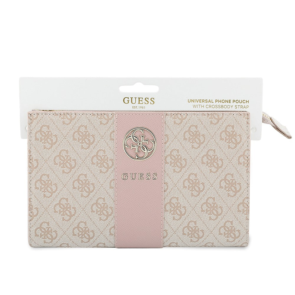 Guess Orijinal Lisanslı 4G Desenli Metal Logolu Omuz Askılı El Çantası