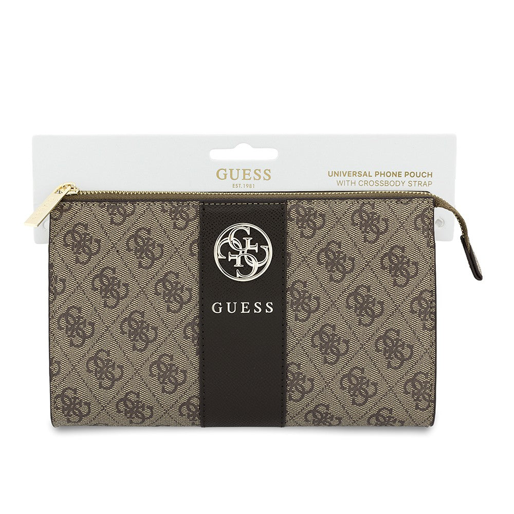 Guess Orijinal Lisanslı 4G Desenli Metal Logolu Omuz Askılı El Çantası