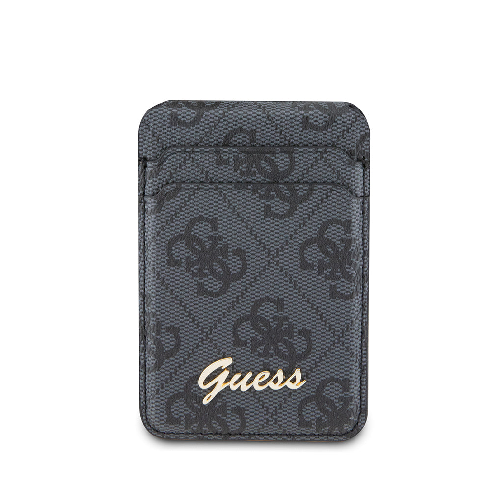 Guess Orijinal Lisanslı 4G Desenli Metal Script Logolu Magnetik Kartlık