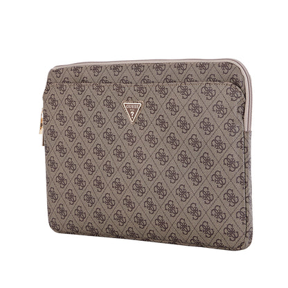 Guess Orijinal Lisanslı 4G Desenli Üçgen Logolu 14 inç Laptop Çantası