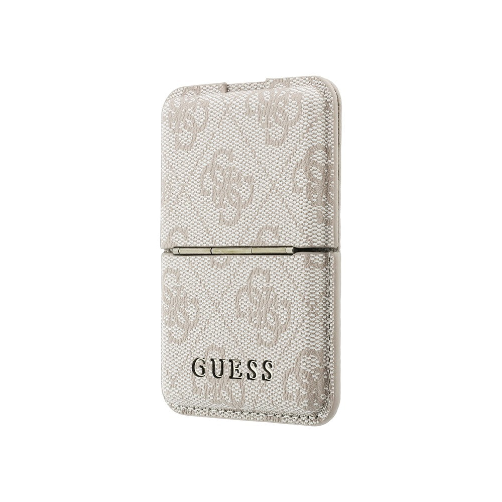 Guess Orijinal Lisanslı 4G Desenli Yazı Logolu Pop-up Magnetik Standlı PU Kartlık