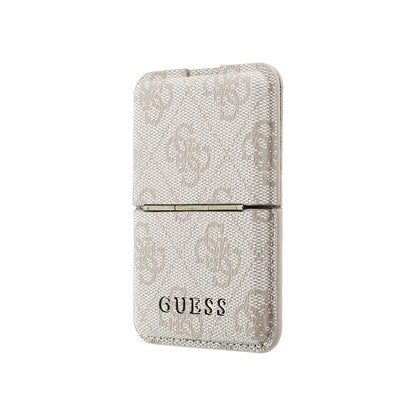 Guess Orijinal Lisanslı 4G Desenli Yazı Logolu Pop-up Magnetik Standlı PU Kartlık