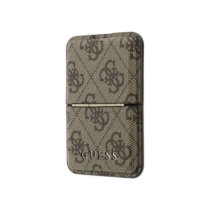 Guess Orijinal Lisanslı 4G Desenli Yazı Logolu Pop-up Magnetik Standlı PU Kartlık